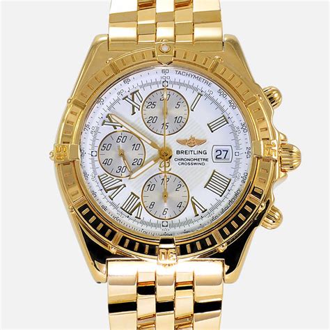 breitling gold watches - breitling gold chronograph.